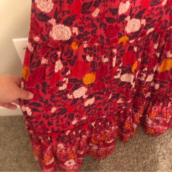 WALKER & WADE Red Carrie Floral Meadows Maxi Dress sz XL - Picture 13 of 15